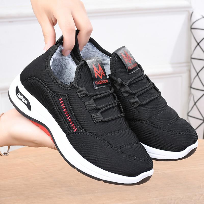 Модная зимняя флисовая обувь для мужчин и женщин, теплая хлопковая обувь, хлопковые ботинки на плоской подошве, нескользящие зимние ботинки с дезодорантом