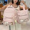 The New Schoolbag Is High-value, Fresh and Sweet, and the Candy-colored Make-up Bag Is a Lightweight Backpack for Junior High School Students.