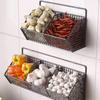 Durable Space Saving Storage Keep Neat Cabinet Small Hanging Basket Home Organizer Rack