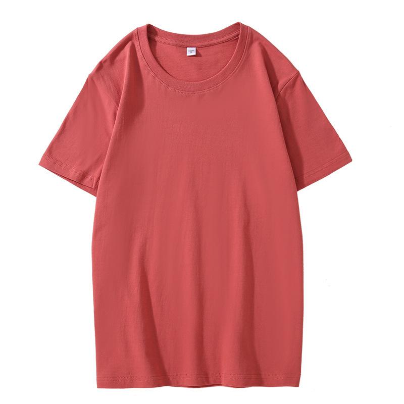 VEZFAA Женская мода повседневная однотонная блузка с принтом на лето и весну с коротким рукавом и круглым вырезом и рубашками