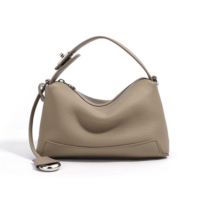 French Casual Cowhide Pillow Bag High-end Handbag Versatile Commuting Shoulder Genuine Leather Women's Crossbody