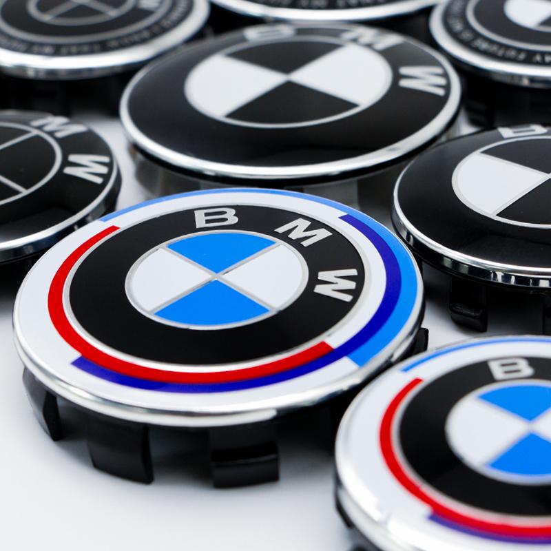 4 шт. 56 мм 68 мм Центральные колпачки на диски для BMW 50-летия M Power Углепластик Колпачок ступицы диска Эмблема Значок E46 E90 F10 F30 G20 X5