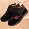 Old Beijing Cloth Shoes Women's Shoes Winter Elderly Cotton Shoes Women's Velvet Warm Middle Elderly Soft-soled Grandma Cotton Boots
