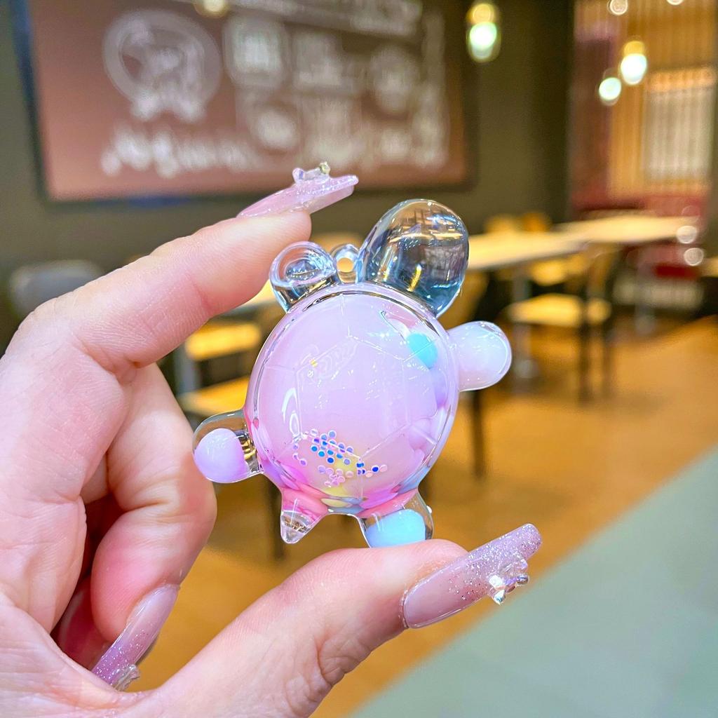 Diy Creative Table Toy Gift with Luminous Sand, Dazzling and Sparkling Turtle Ornaments