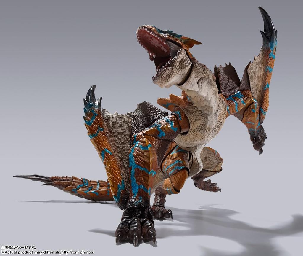 TAMASHII NATIONS Monster Arts Monster Hunter Rise Tigrex примерно 300 мм окрашенная подвижная фигурка SH. ПВХ и АБС