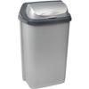 Keeeper Roll Top Poubelle 50L Couleur Argent, En Plastique, 390 X 295 X 675 Mm