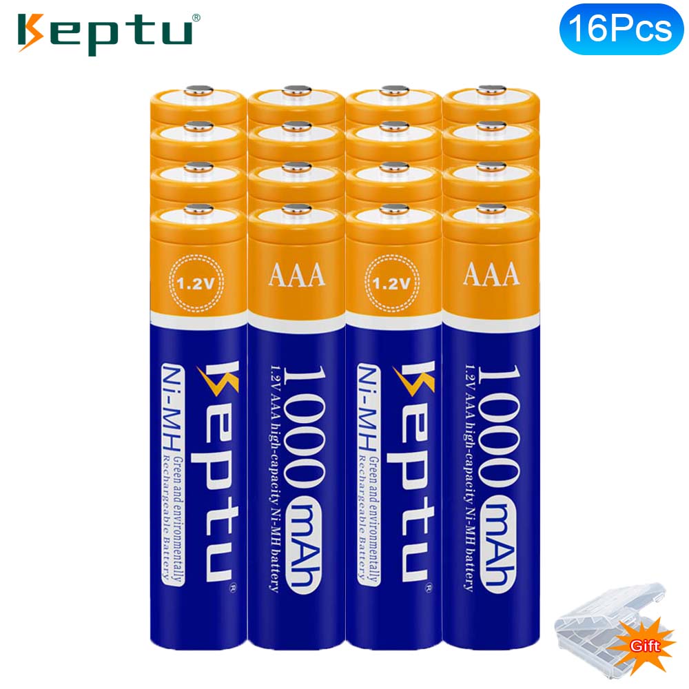 KEPTU 4-32 шт. Аккумуляторные батареи 3A AAA 1,2 В 1000 мАч Ni-MH