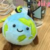 Плюшевая игрушка Креативная маленькая кукла-подвеска в виде Земли Подвеска для сумки Милая плюшевая подвеска-брелок Подарочная игрушка Хлопковый наполнитель Украшение Подарок