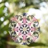 Vintage Mandala Metal Wind Spinner Laser Cut Kinetic Garden Art Outdoor Hanging Decor for All Seasons Holiday Home Yard Decoration