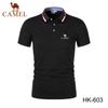 Camel 2024 Embroidery Summer Polo Shirt Men High Quality Men's Short Sleeve Breathable Top Business Casual Polo-shirt for Men