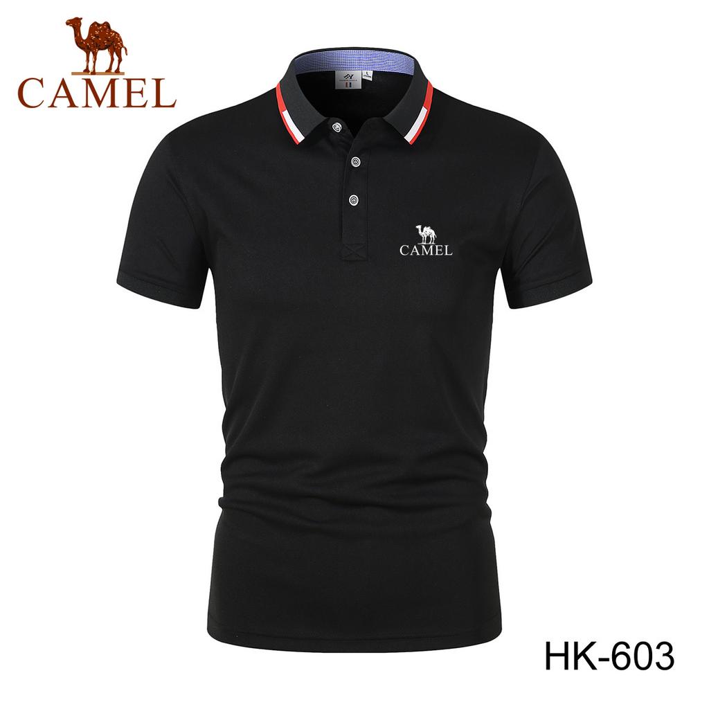 Camel 2024 Embroidery Summer Polo Shirt Men High Quality Men's Short Sleeve Breathable Top Business Casual Polo-shirt for Men