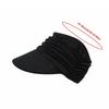 Wide Brim Women Sun Hat UV Protection Elastic Fit Cooling Visor Cap Breathable Pleated Design Summer Baseball Cap Swimming