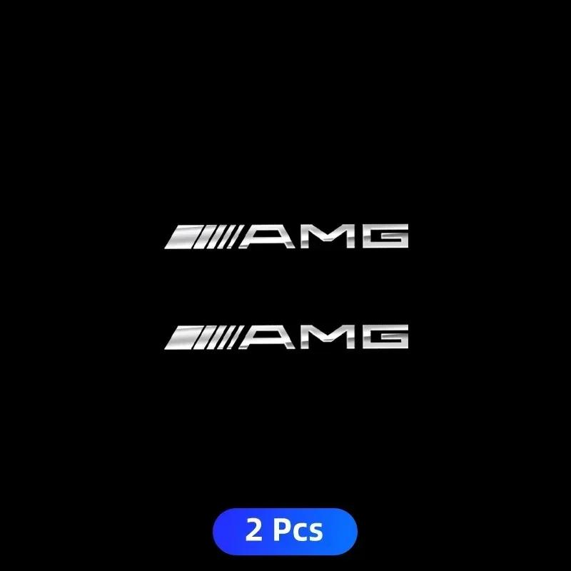 W212 For Benz AMG 2/5/10pcs Car Logo 3D Metal Stickers Decorative Accessories For Mercedes Benz A180 A200 A260 W203 W210 W211 W2