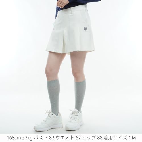 Женские кюлоты Admiral Golf с 4-сторонними складками-гофре, белые