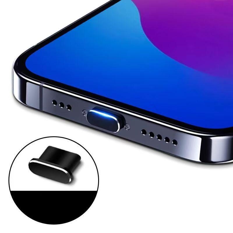 Металлическая заглушка от пыли Type C, крышка порта зарядки для iPhone 11/16/17 Pro Max, пылезащитная заглушка для порта данных телефона