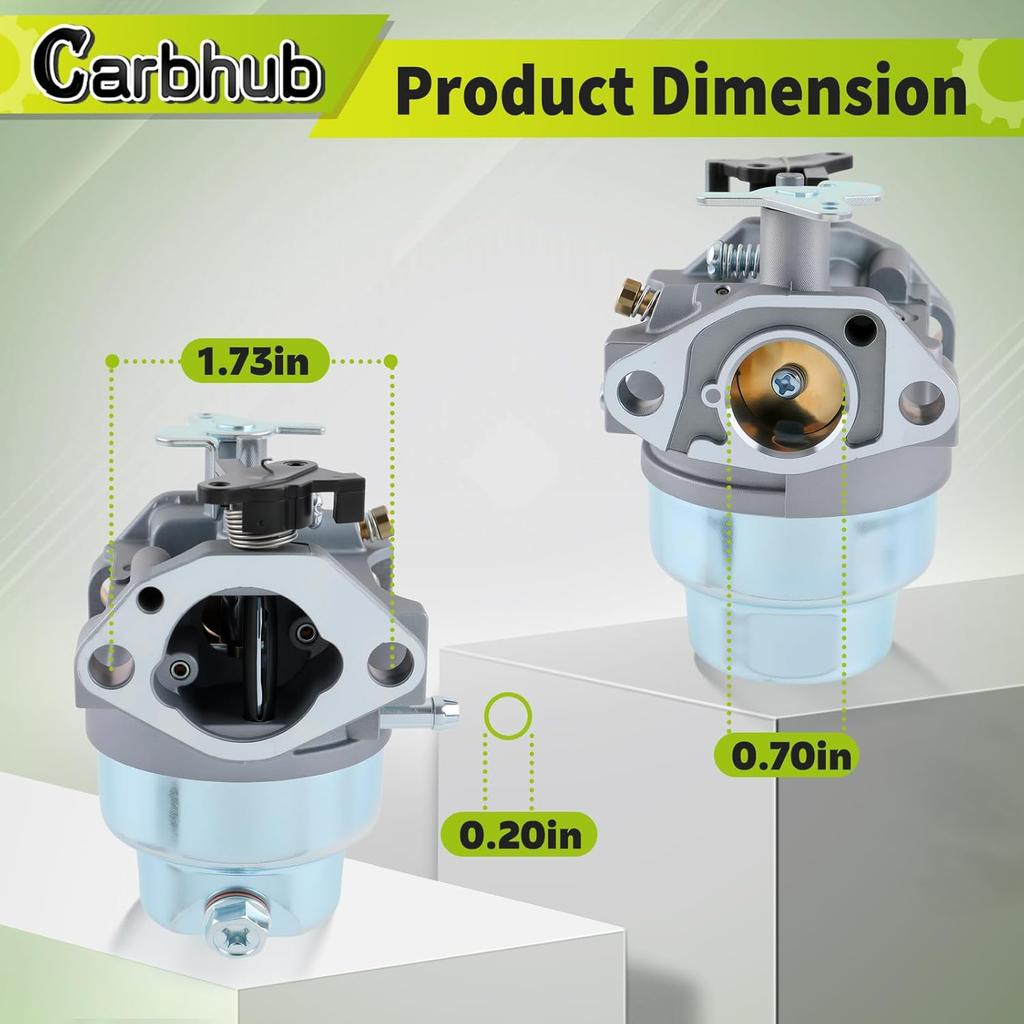 Carbhub GCV160 Carburetor For Honda GCV160 GCV160A GCV160LA GCV160LE HRB216 HRS216 HRT216 HRZ216 Carb Replaces 16100-ZM0-804 16100-ZM0-802
