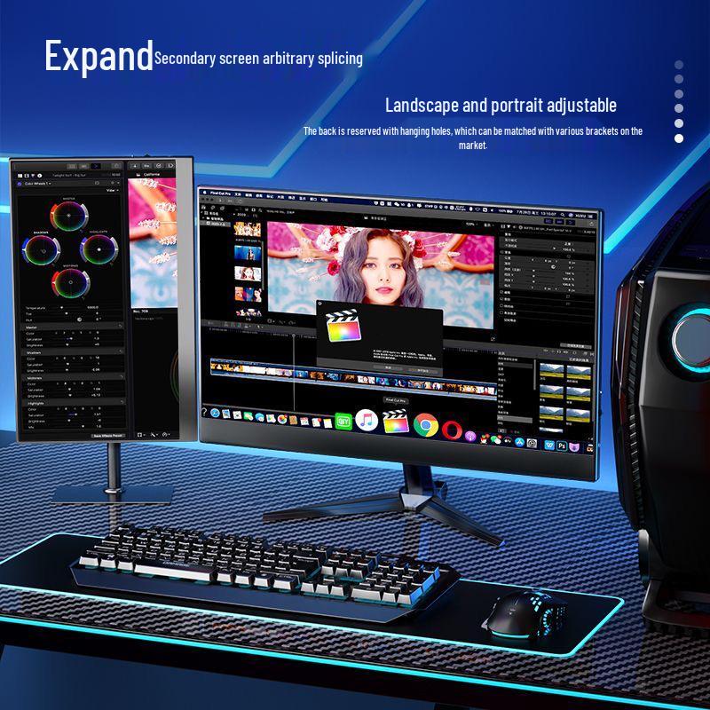 13.3" Многофункциональный HD Портативный Монитор для Ручных Консолей, SWITCH и Компьютера с Поддержкой Однолинейного Подключения Мобильного Телефона.
