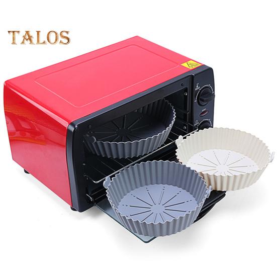 Silicone Bakeware Non Stick Microwave Good Flexibility Practical Round Design Fryer Silicone Bakeware Baking Tools