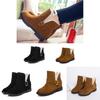 Stylish Womens Warm Low Heel Snow Martin Flap Boots For Mid Calf Comfort