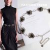 Exotic Metal Waist Chain Women's Love Rose Trendy Dress Body Chain Women
