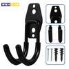 Heavy Duty Garden Hose Hanger Wall Mount Water Hose Holder, Garden Hose Hook for Water Hose ( Black, 6.3x5.5x2.6inch )