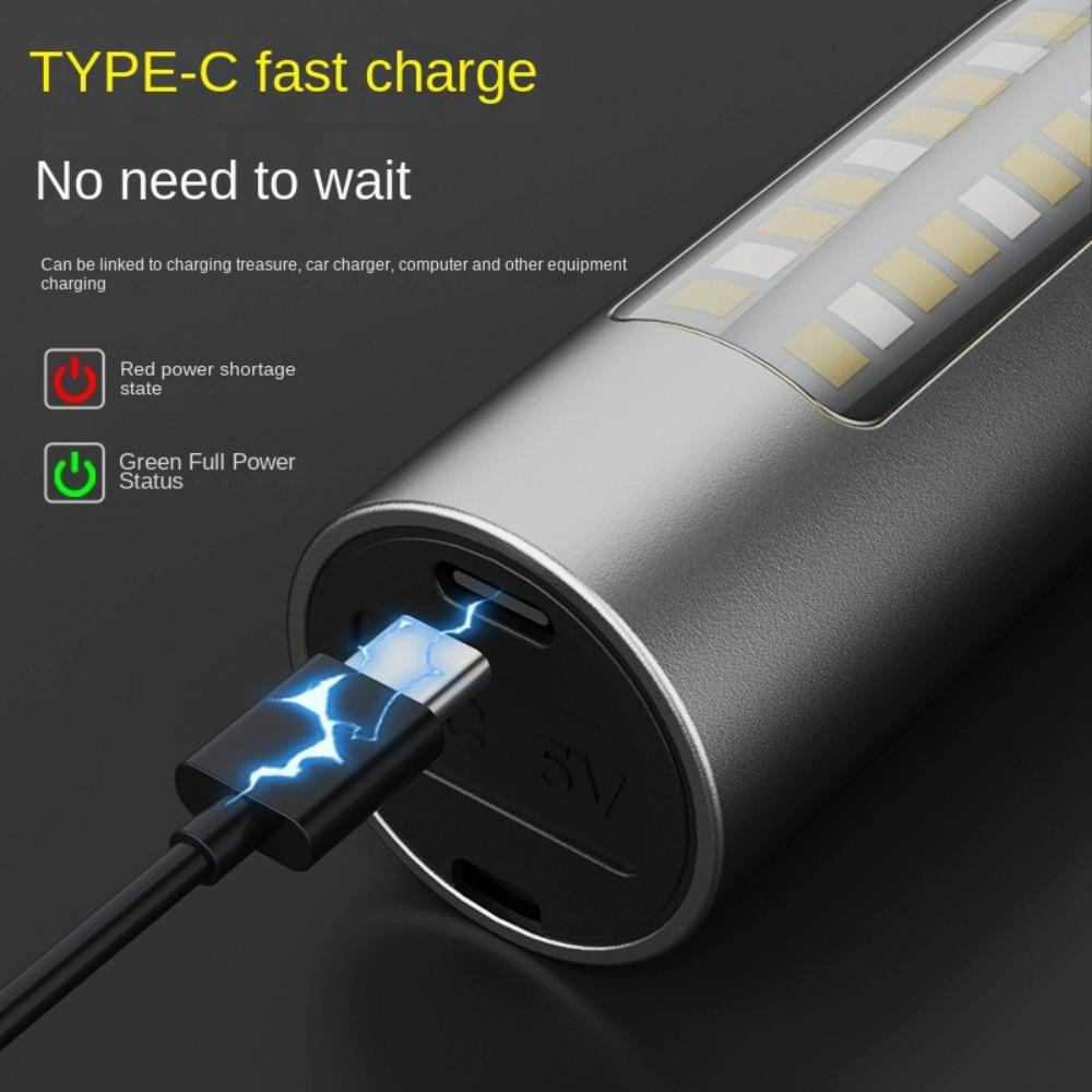 USB Rechargeable Telescopic Zoom Lamp High Powerful EDC Portable Lantern  for Outdoor