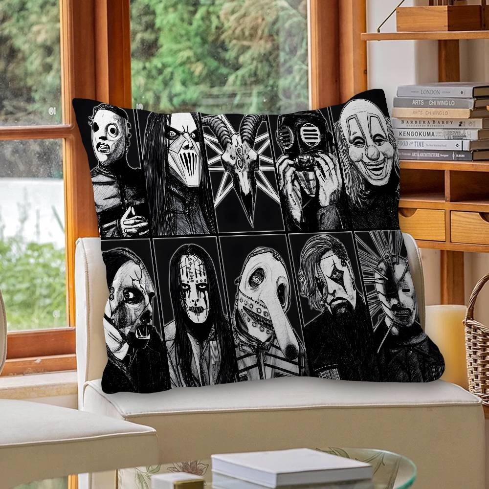 S-Slipknots Heavy Metal Band Pillow Gifts Home Office Furnishings Bedroom Sofa Car Cushion Cover Case 45X45Cm