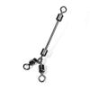 Long Leg Fishing Swivels Fishing Barrel Swivel O-Shape Fishing Connector Fishing Three Way Swivel