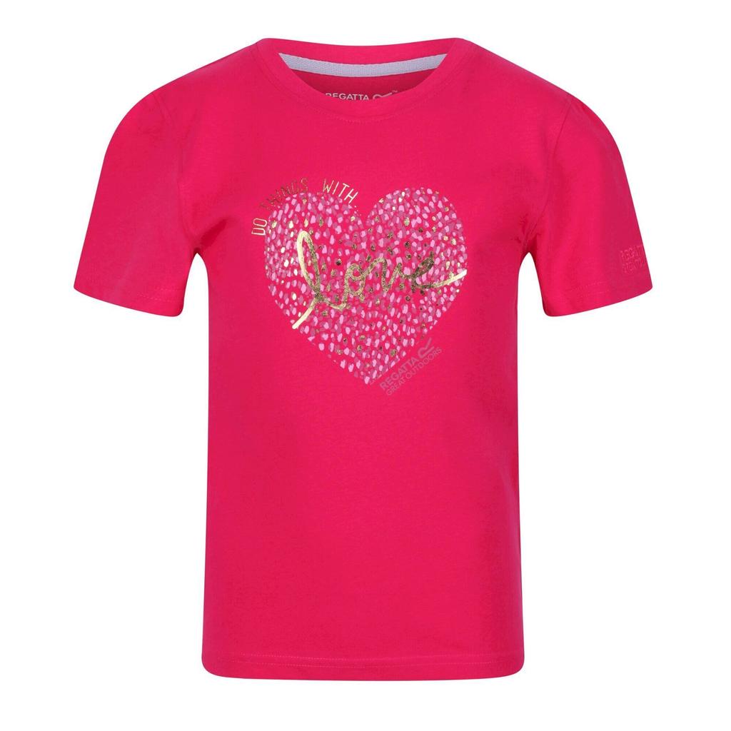 Regatta Childrens/Kids Bosley V Heart T-Shirt