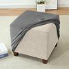 Elastic Square Ottoman Cover Stretch Velvet Footstool Covers Living Room Bedroom Footrest Stool Covers Furniture Protector