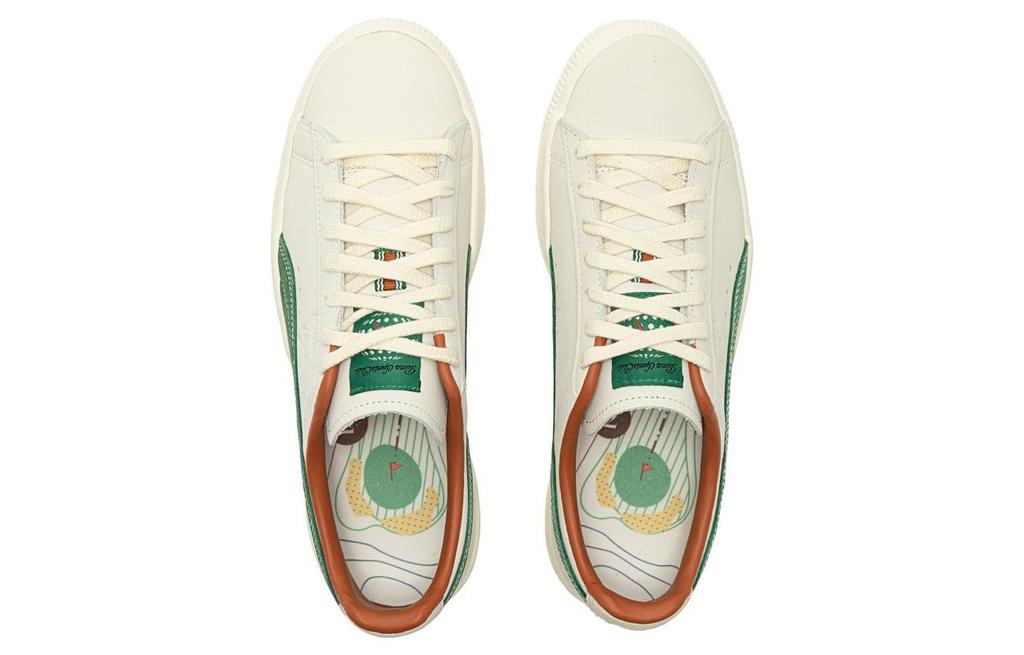 Puma Clyde Fg Белый Pristine Белый Зеленый Лоза 391135-01