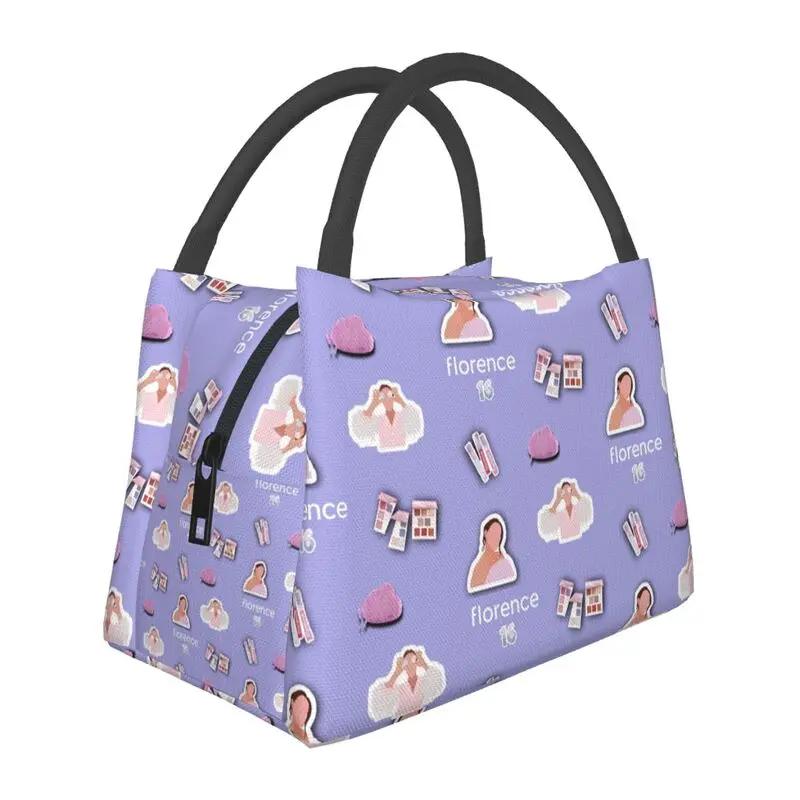 Пользовательские помады Florence By Mills Lunch Bag Женщины Cooler Теплый изолированный Lunch Box для пикника Кемпинга Работа Путешествия