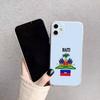 Flag of Haiti Haitian Phone Case For iPhone17,16,15,14,13,12,11 Plus,Pro Max Soft Transparent Cover