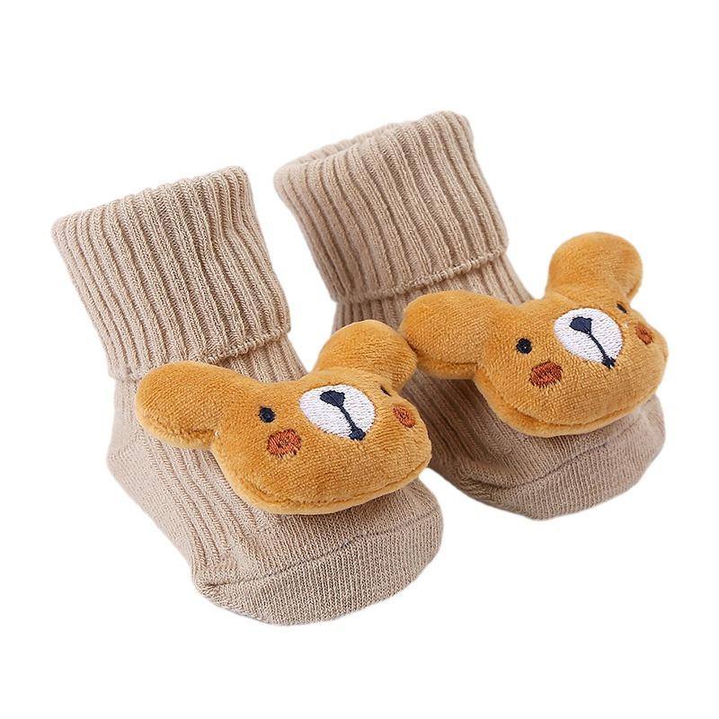 Детские носки, нескользящие носки для малышей, милые хлопковые носки с героями мультфильмов для мальчиков и девочек