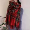 Winter Female Lattice Imitation Cashmere Scarf Autumn and Winter Thick Fashion Warm Wild Scarf Shawl Female Poncho Stoles
