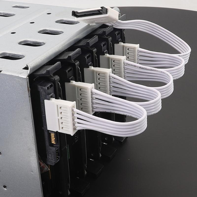 15-контактный SATA папа на 5 мам разветвитель удлинительный кабель для подключения жесткого диска и оптических устройств