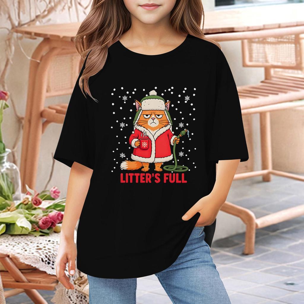 Toddler Girl Boy T-Shirts Kids Top Boys And Girls Printed Short Sleeved T-shirt 1-12Y