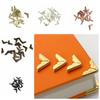 50pcs Vintage Book Corner Protector DIY Book Corner Brackets Creative Scrapbook Protector Notebook