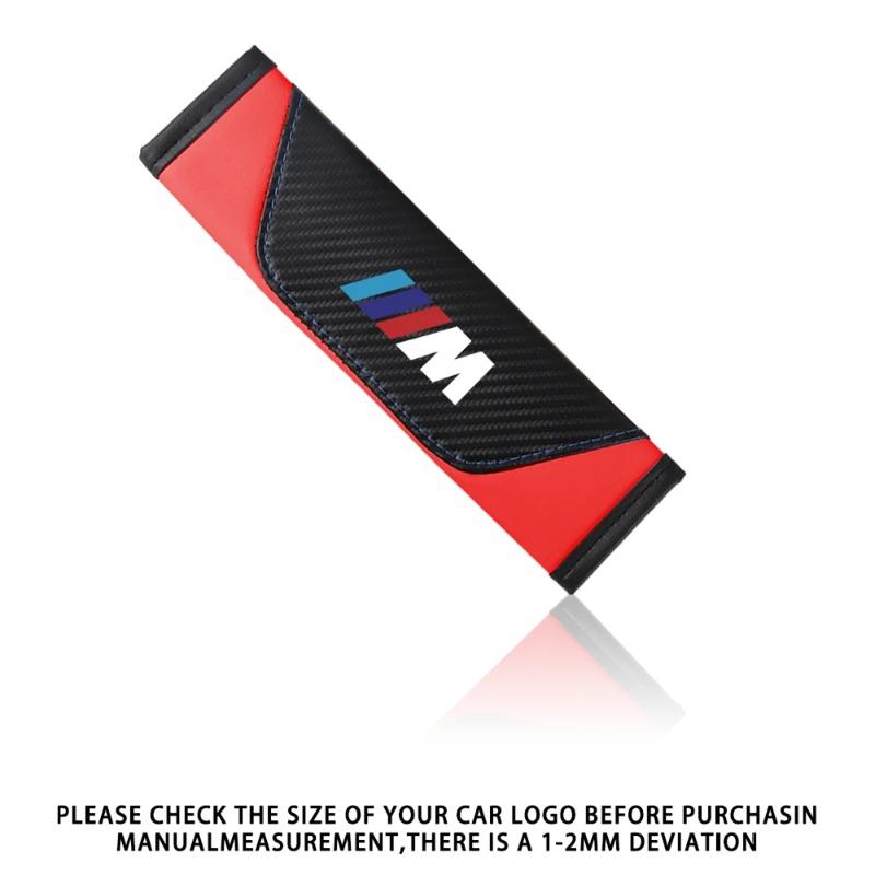2 шт. Универсальная накладка на ремень безопасности автомобиля, регулируемая накладка на ремень безопасности, накладки на плечевые ремни для BMW M M1 M2 M3 M4, автоаксессуары