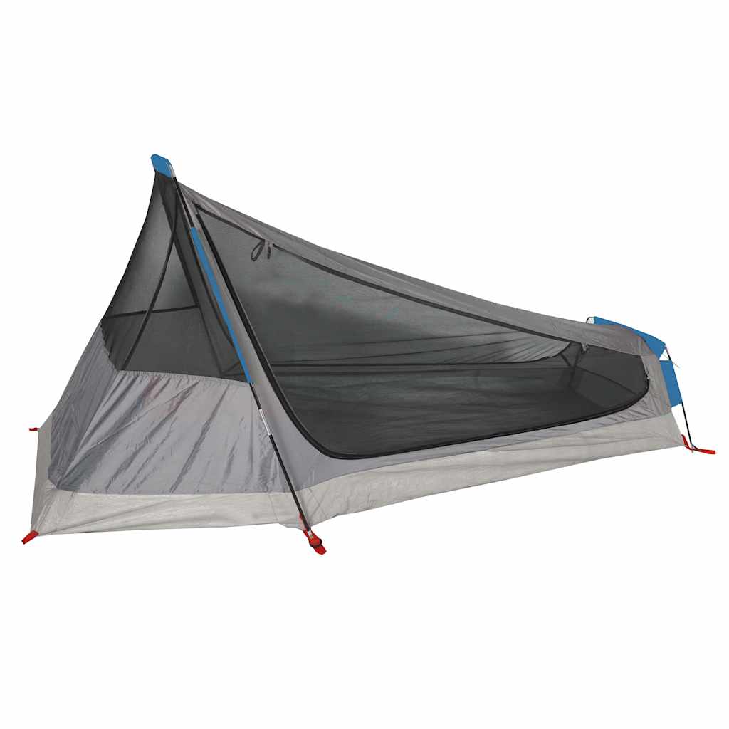 1 Person Tunnel Tent Blue Waterproof