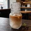 Water Carafe with Cup Snowflake Design Vintage Pitcher Glass Carafe for Tea Coffee Milk Juice Drink Tea Coffee Milk Juice