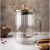 Coffee and tea infuser glass 600ml French Press gold KLAUSBERG KB-7760