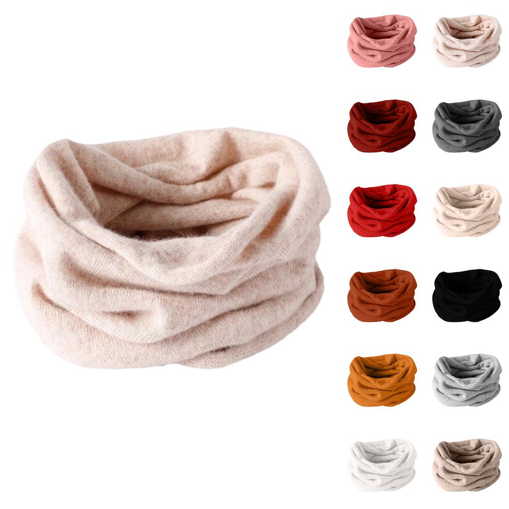 Women's Fashion Cashmere Hoodie, Cycling Warm Knitted Neck Fake Neck, Thin Neck Cover