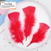 20Pcs57 Big Red Feather Diy Jewelry Accessories Clothing Handicrafts Decorative Materials