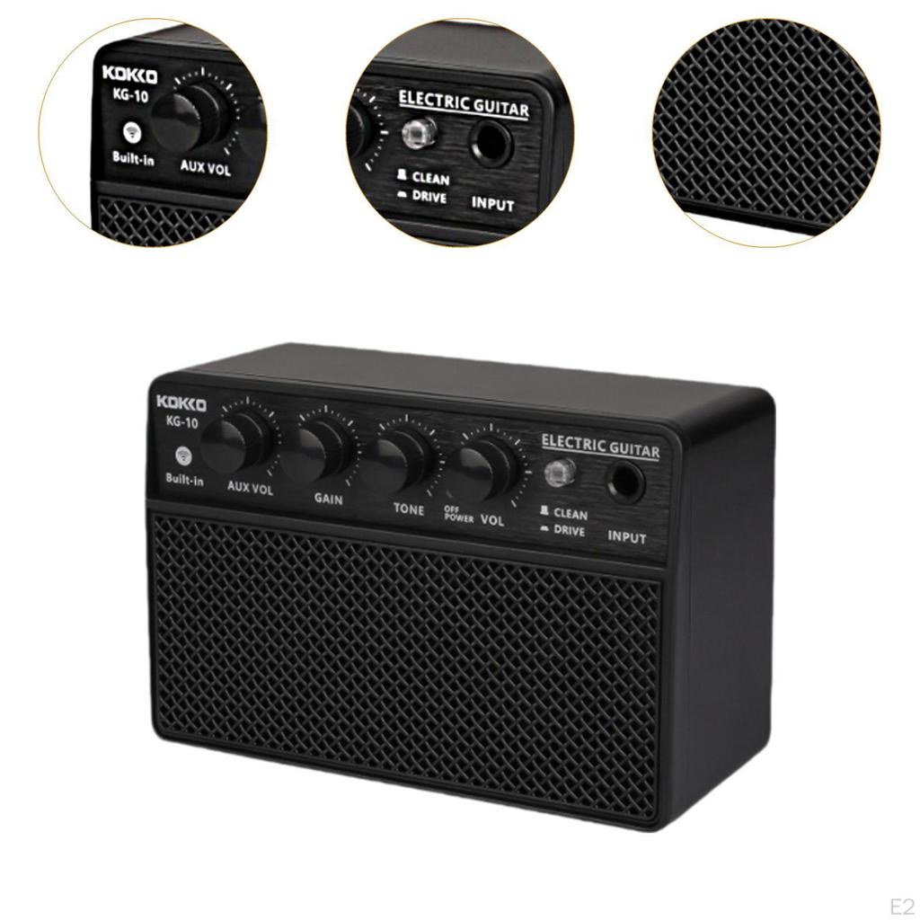 Гитарный усилитель Мини Электрический динамик Перезаряжаемый усилитель Звук для