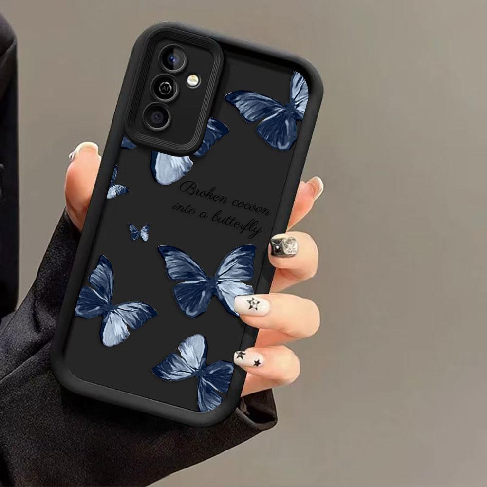 Pretty Purple Butterfly Phone Case For VIVO Y400 Y03 Y17S Y19S Y20 Y21 Y22S Y28 Y35 Y36 Y38 Y39 Y50 Y51 Y72 Y75 Y93 Y100 Cover