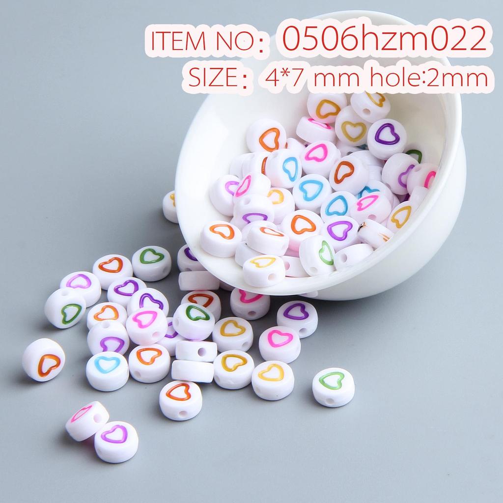 10g Pack of Flat Acrylic Alphabet Beads for DIY Children's Beading and Jewelry Keychain Accessories