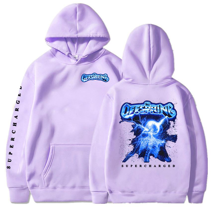 Худи с наддувом The Offspring Рок-группа Принт Толстовки Длинный рукав Графика нового альбома Пуловеры Мужская Женская Одежда Топ