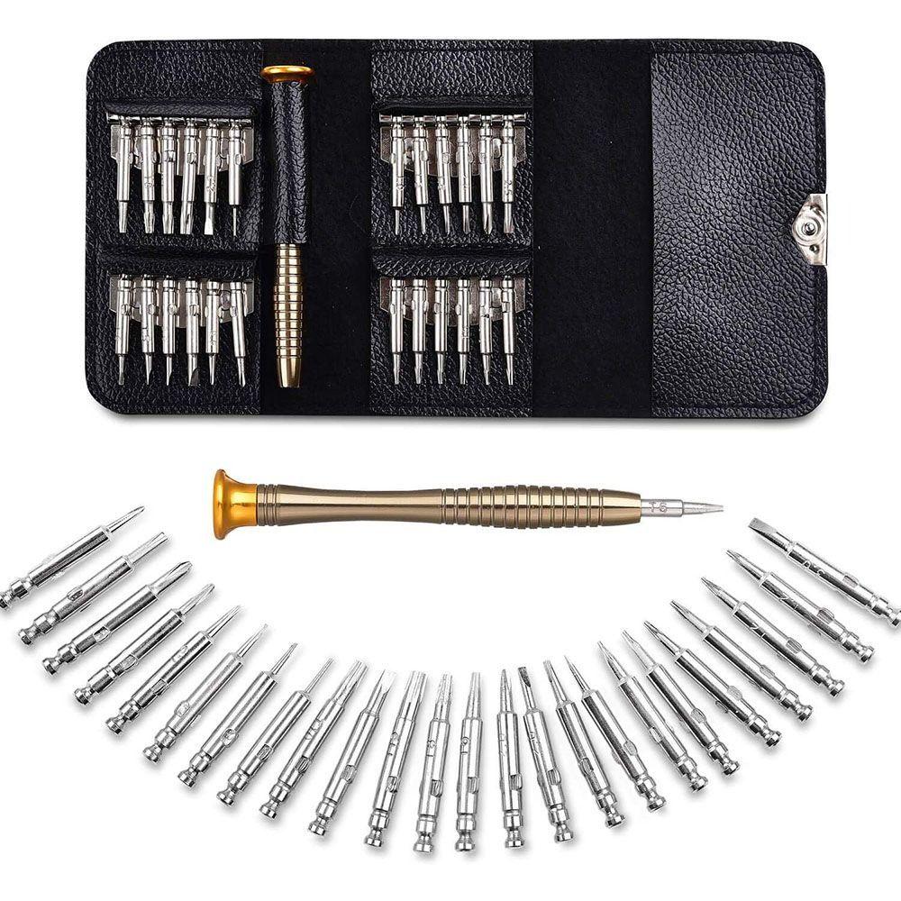 1Set Pocket Tools Screwdriver Set 25 In 1 Repair Tools Kit  for Camera Watch Tablet PC Repair