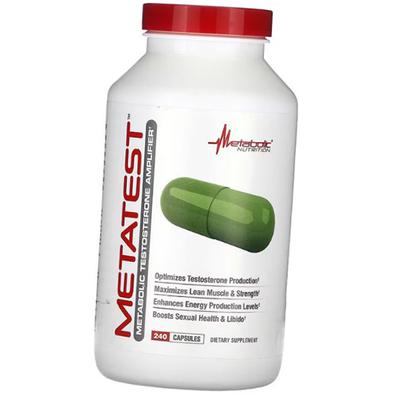 Усилитель тестостерона, Metatest, Metabolic Nutrition  240капс (08646001)